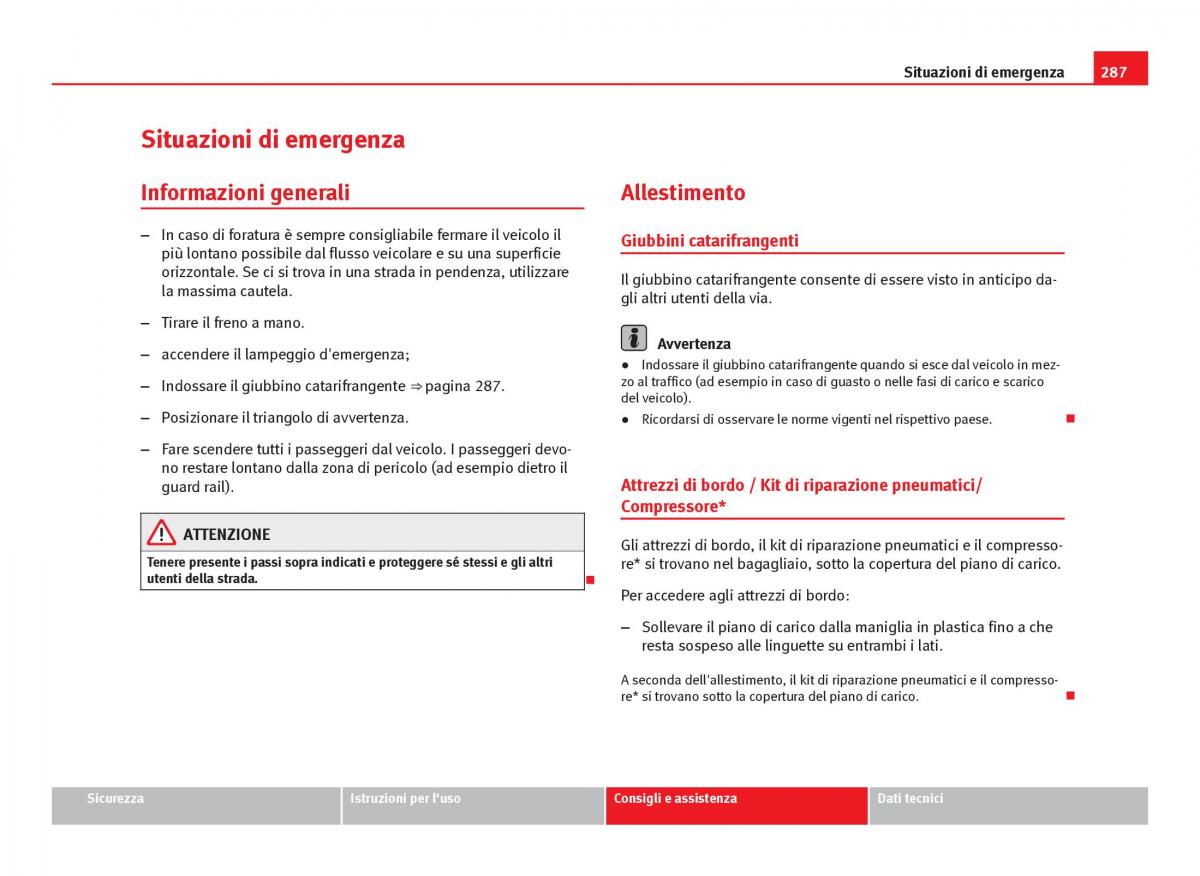 Seat Leon III 3 manuale del proprietario / page 289