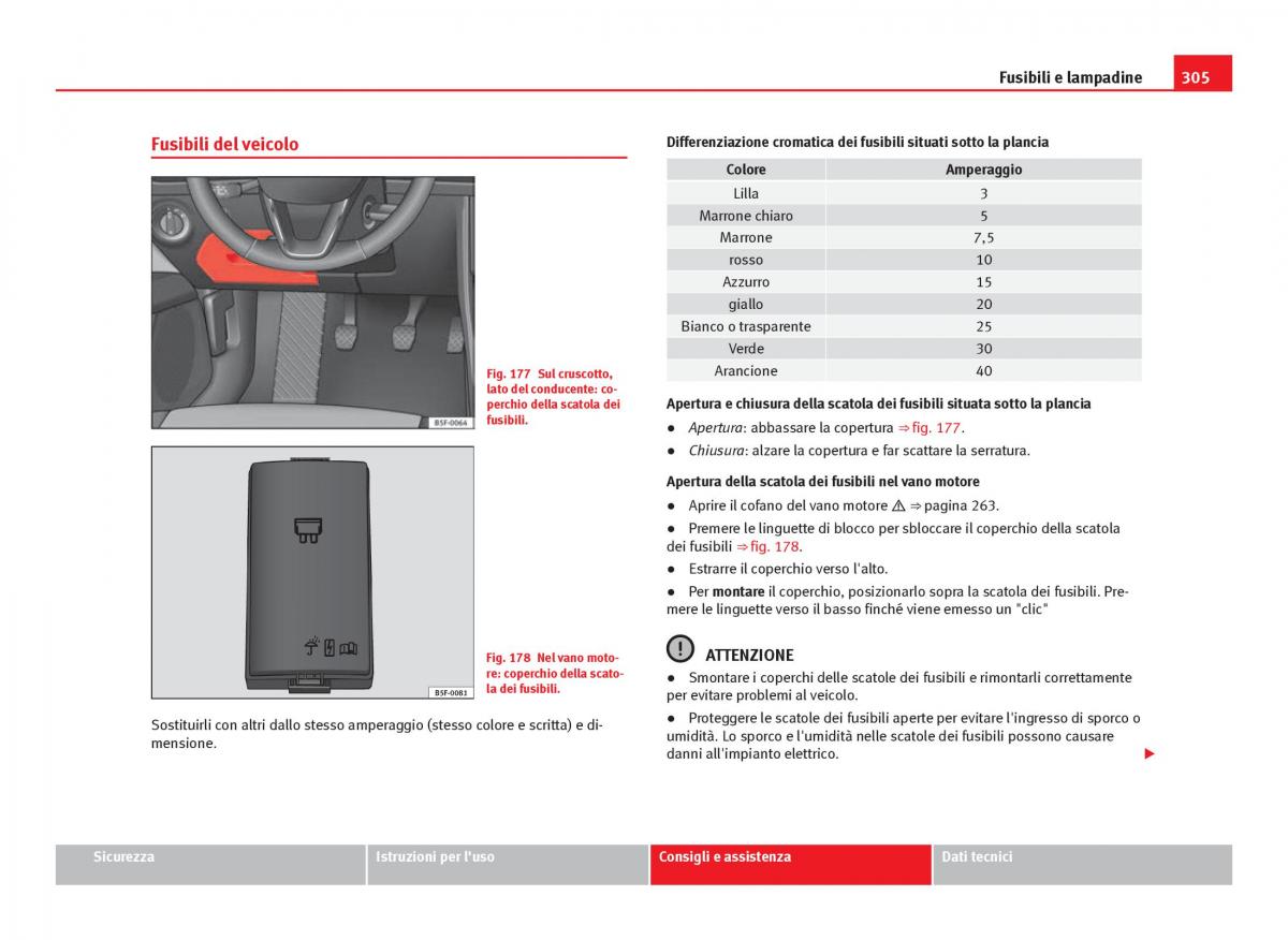 Seat Leon III 3 manuale del proprietario / page 307