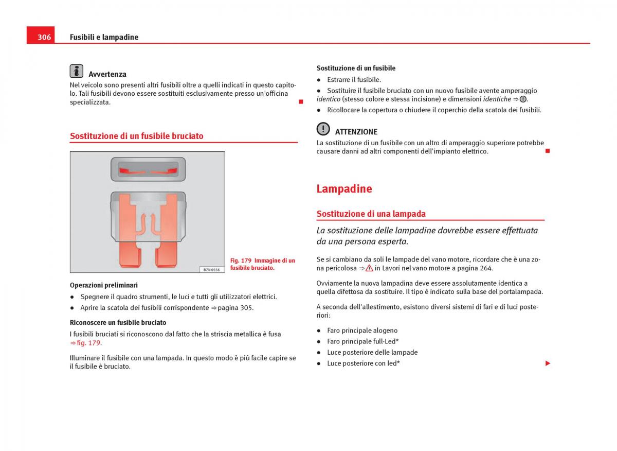 Seat Leon III 3 manuale del proprietario / page 308