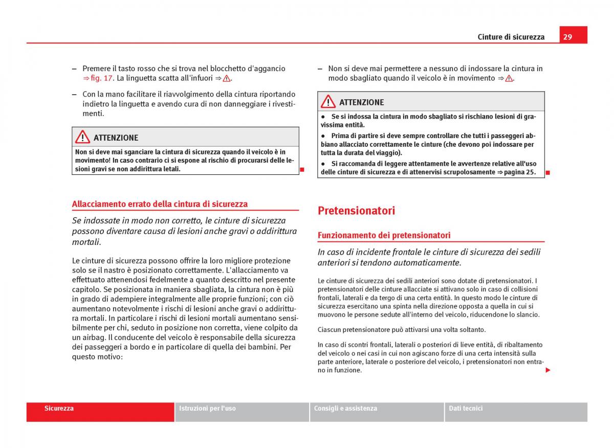 Seat Leon III 3 manuale del proprietario / page 31