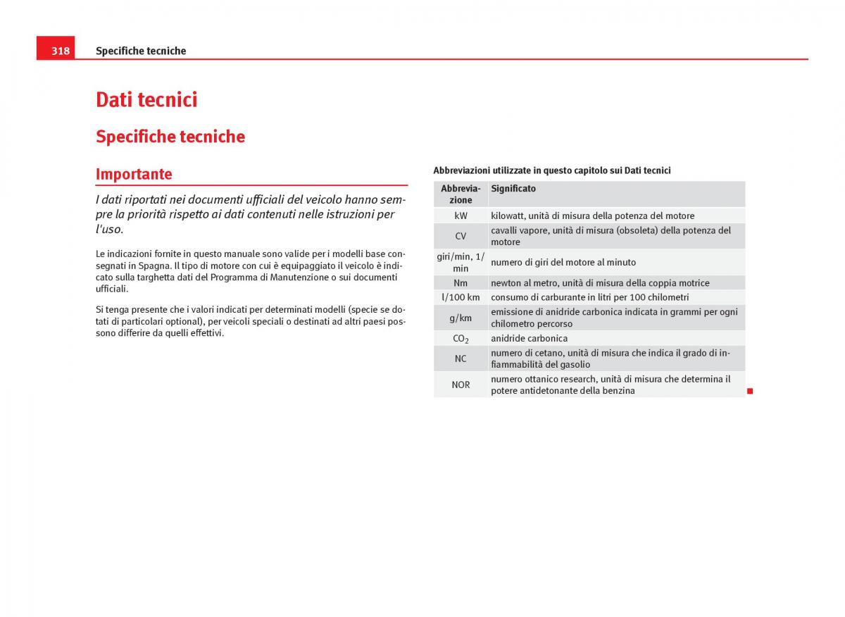 Seat Leon III 3 manuale del proprietario / page 320