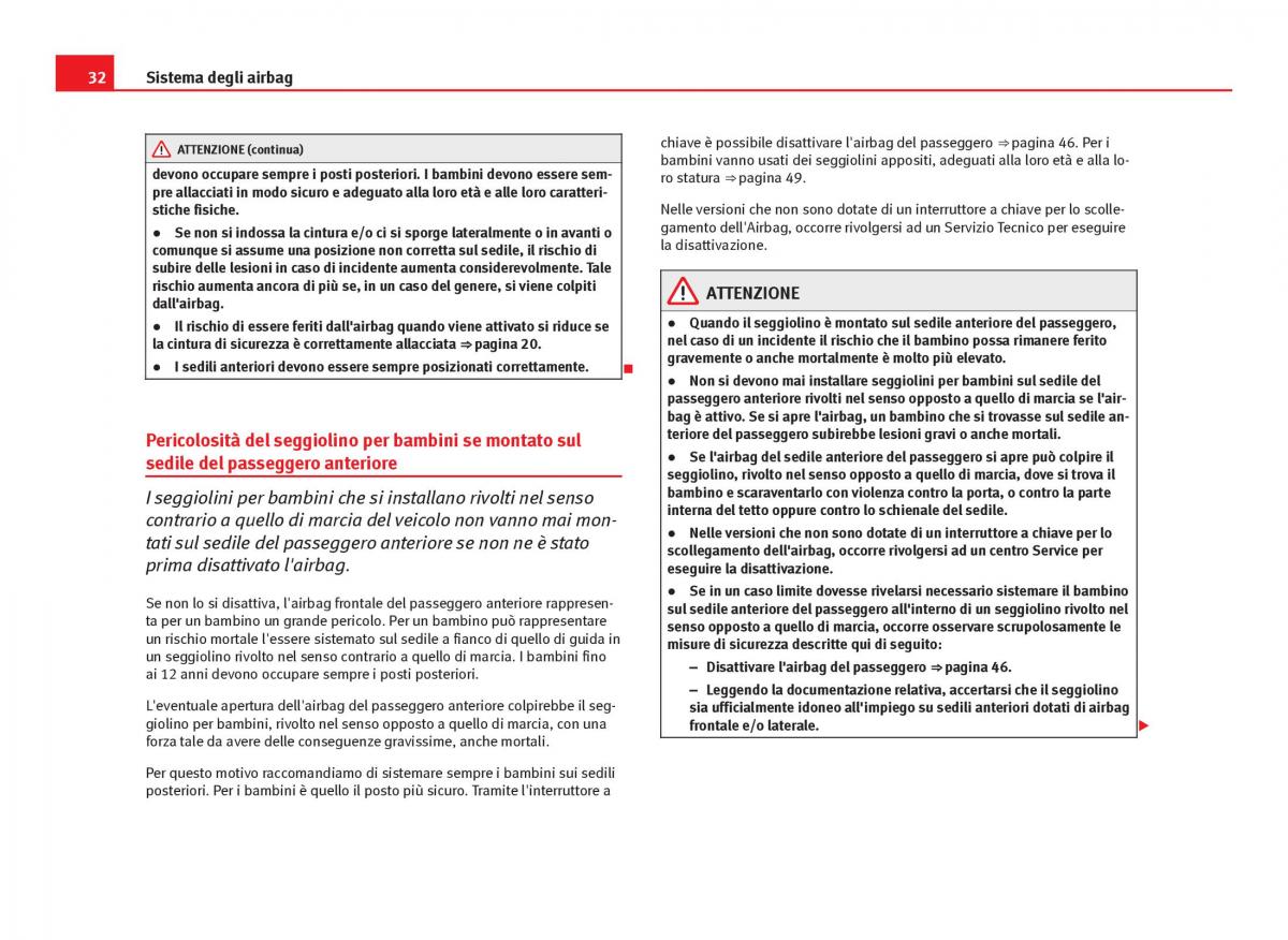 Seat Leon III 3 manuale del proprietario / page 34