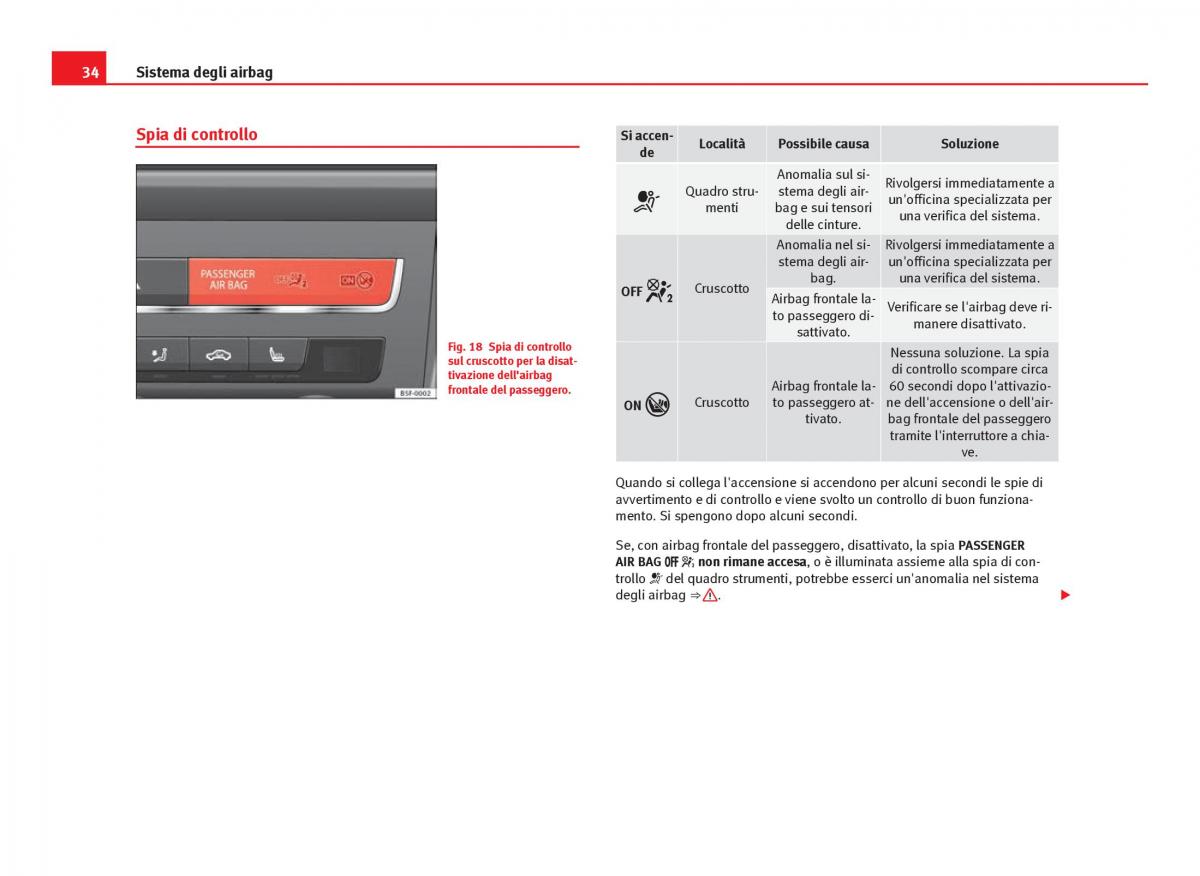 Seat Leon III 3 manuale del proprietario / page 36