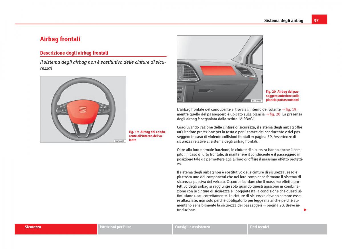 Seat Leon III 3 manuale del proprietario / page 39