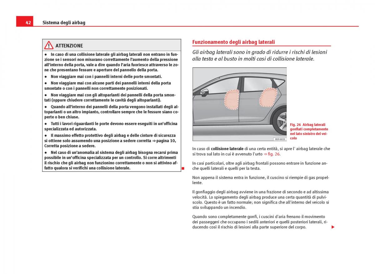 Seat Leon III 3 manuale del proprietario / page 44