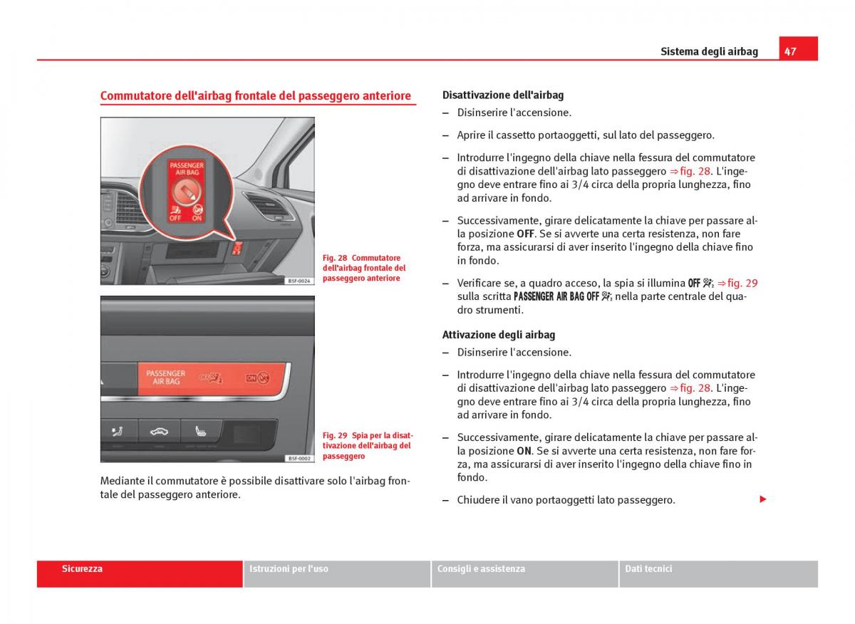 Seat Leon III 3 manuale del proprietario / page 49