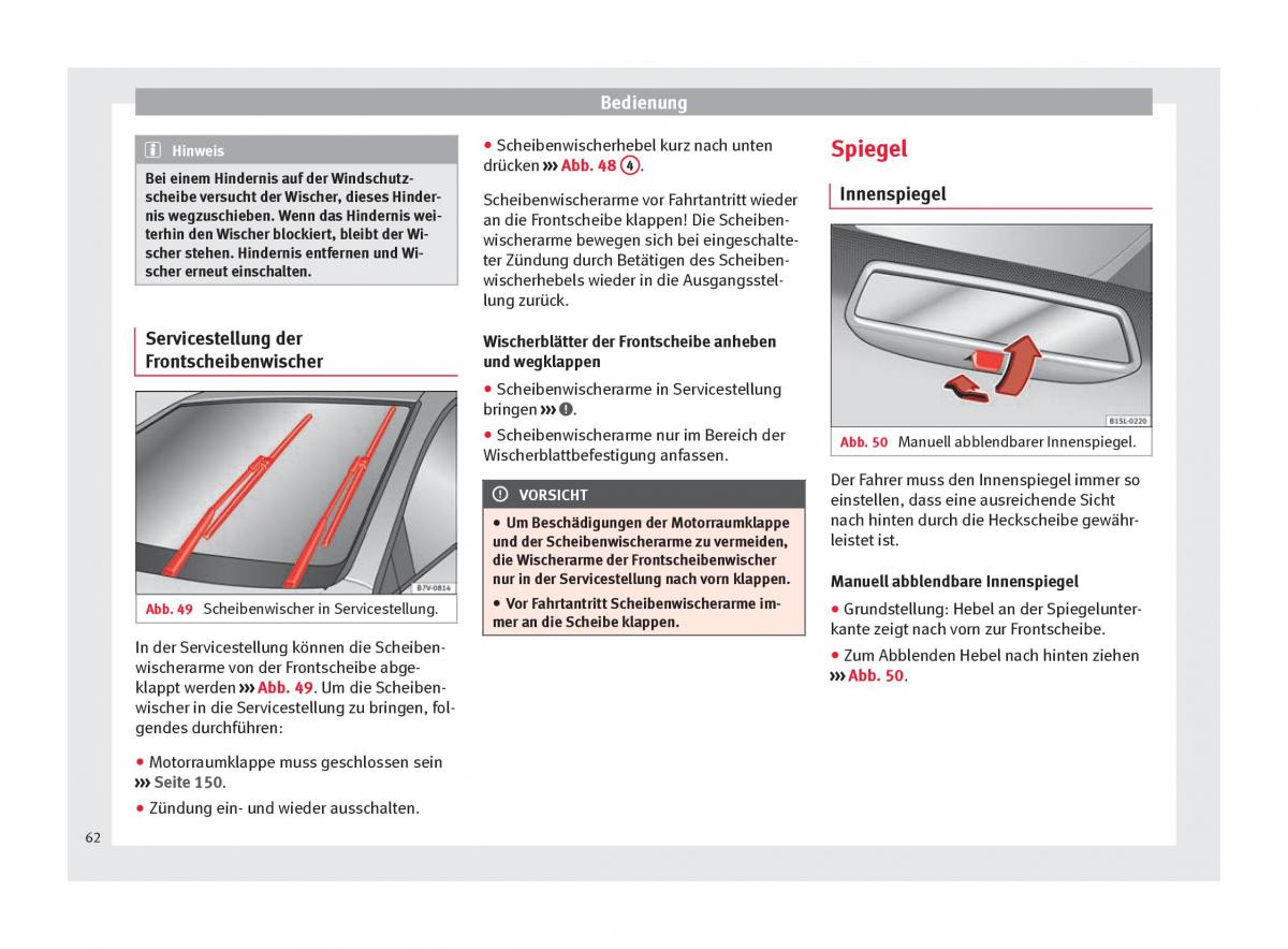 Seat Mii Handbuch / page 64