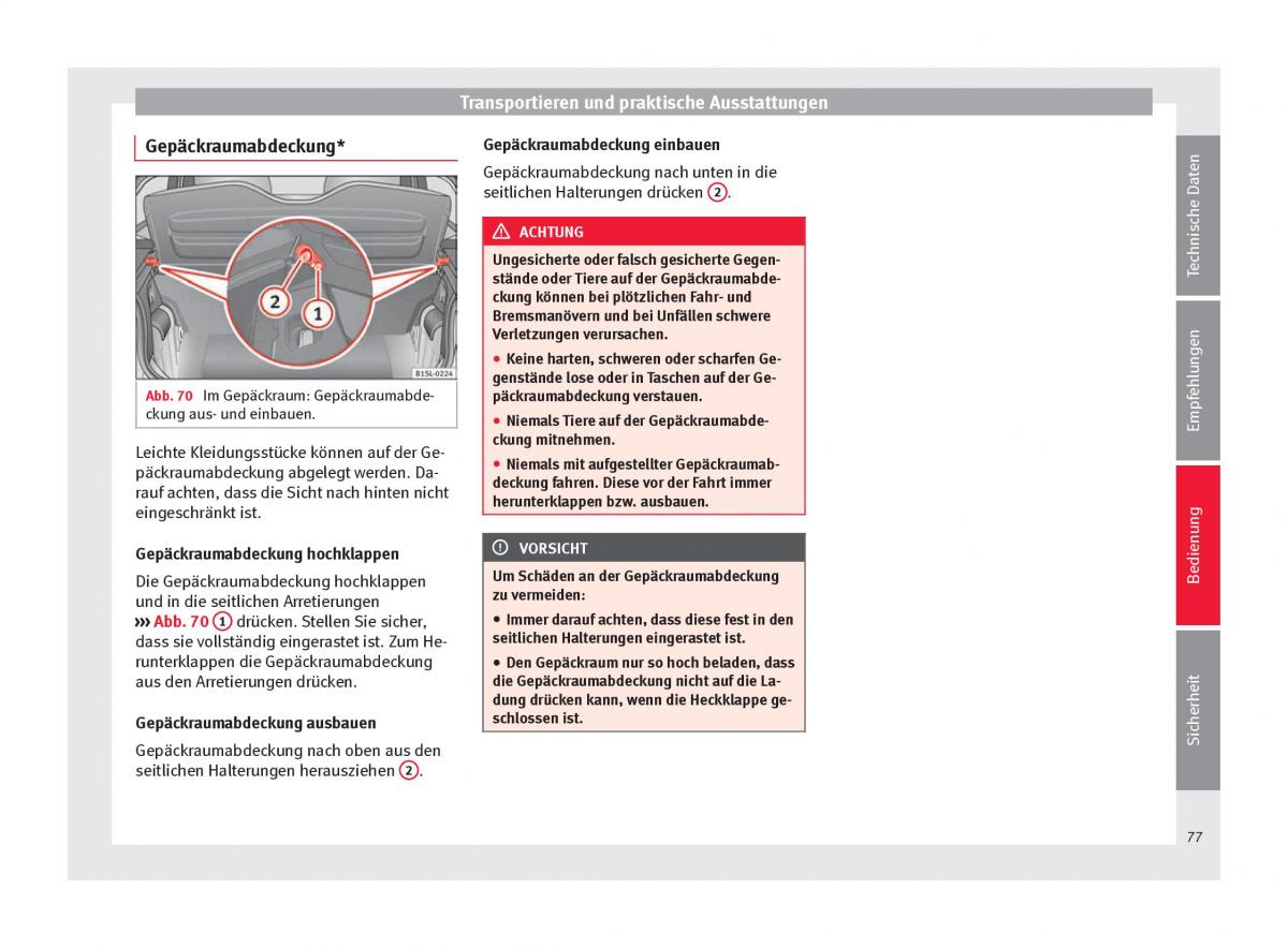 Seat Mii Handbuch / page 79