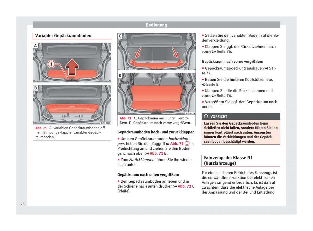 Seat Mii Handbuch / page 80