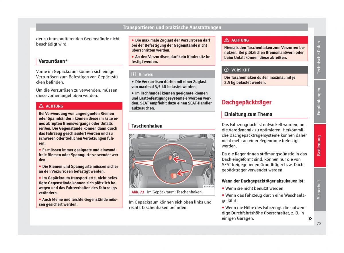 Seat Mii Handbuch / page 81