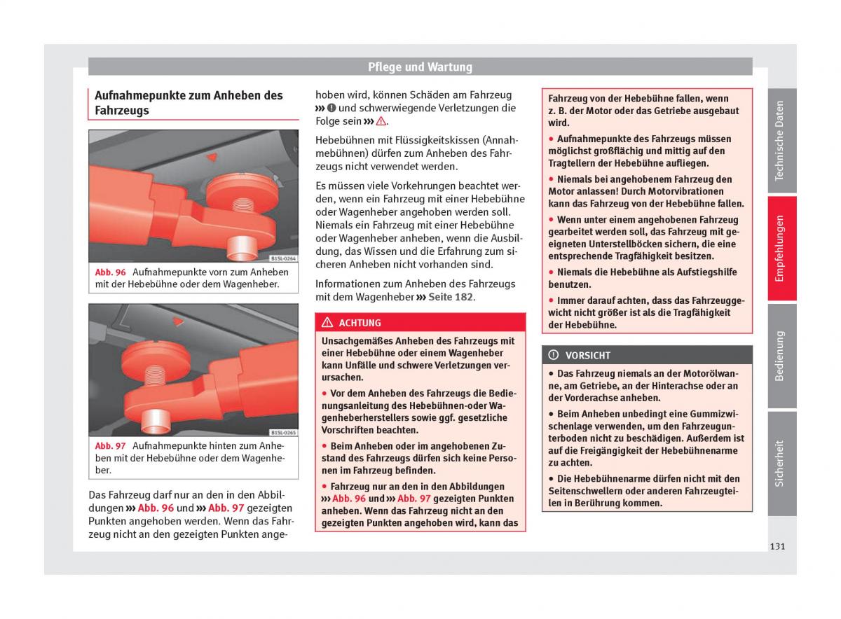 Seat Mii Handbuch / page 133