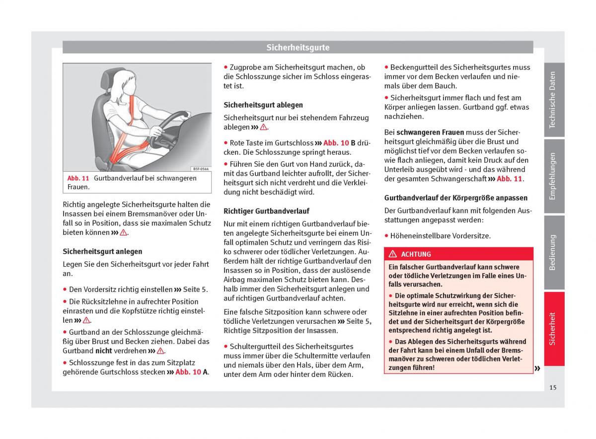 Seat Mii Handbuch / page 17