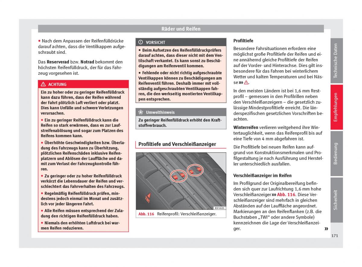 Seat Mii Handbuch / page 173