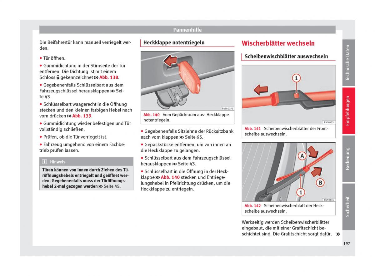 Seat Mii Handbuch / page 199