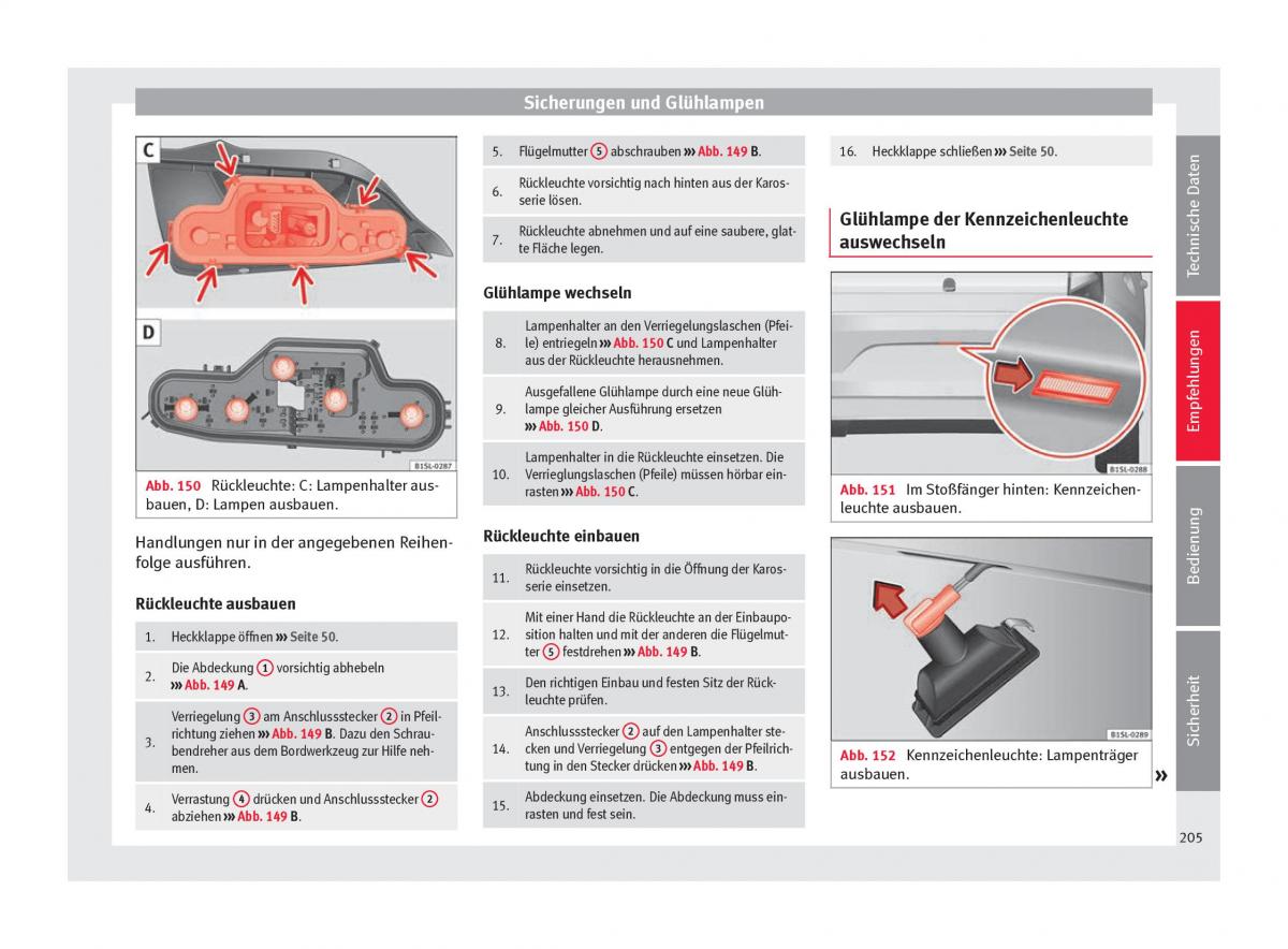 Seat Mii Handbuch / page 207