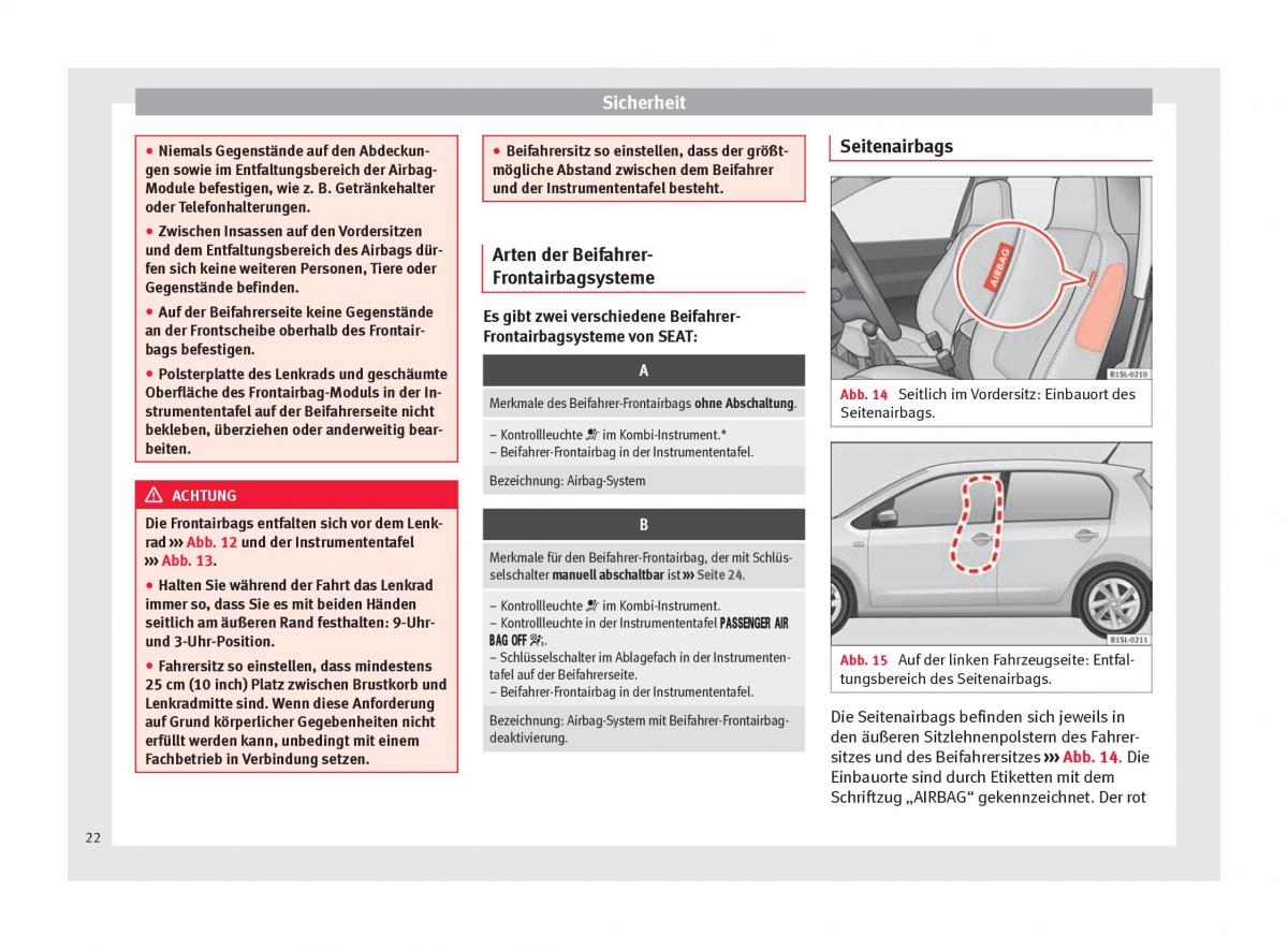 Seat Mii Handbuch / page 24