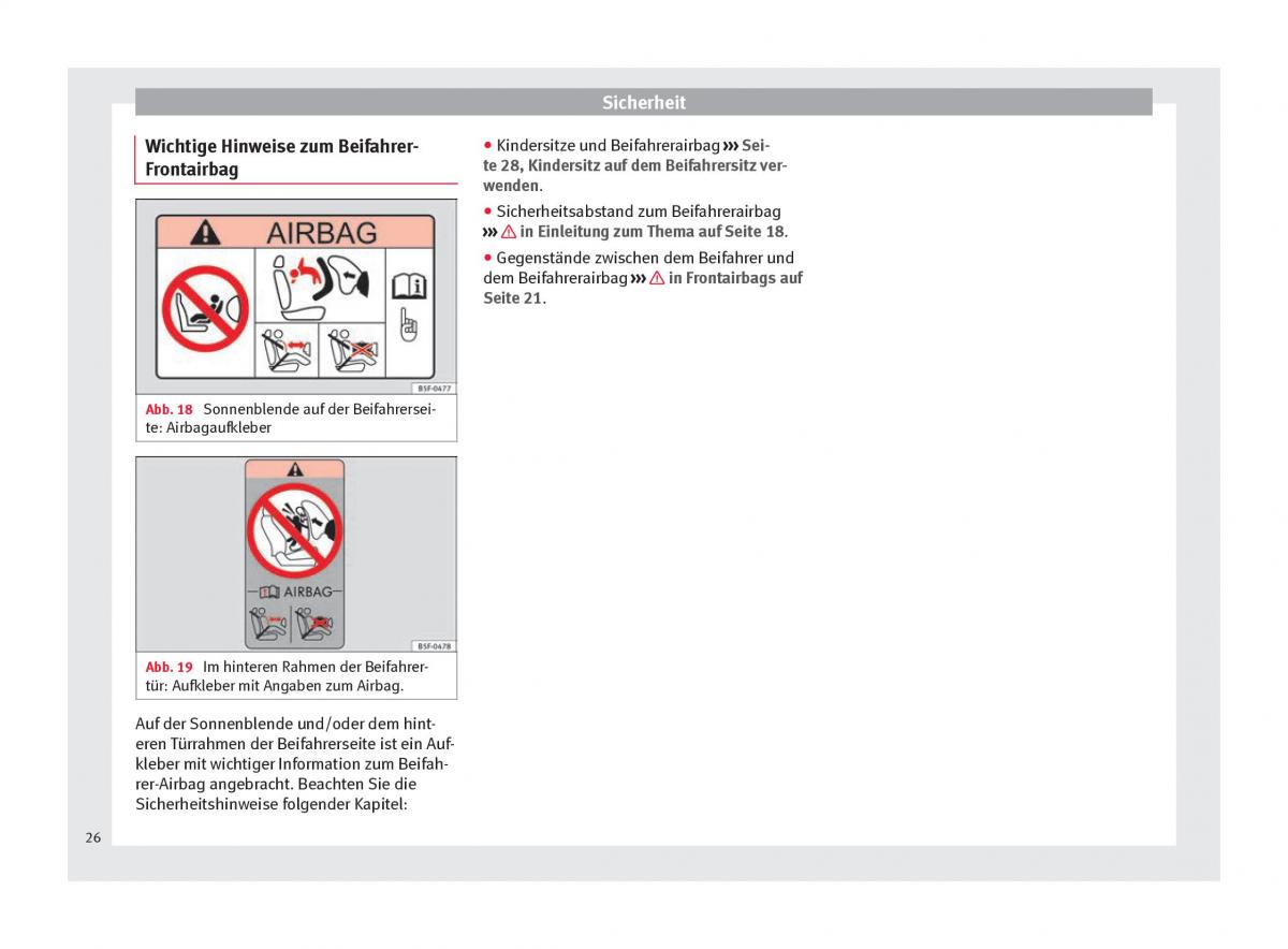 Seat Mii Handbuch / page 28