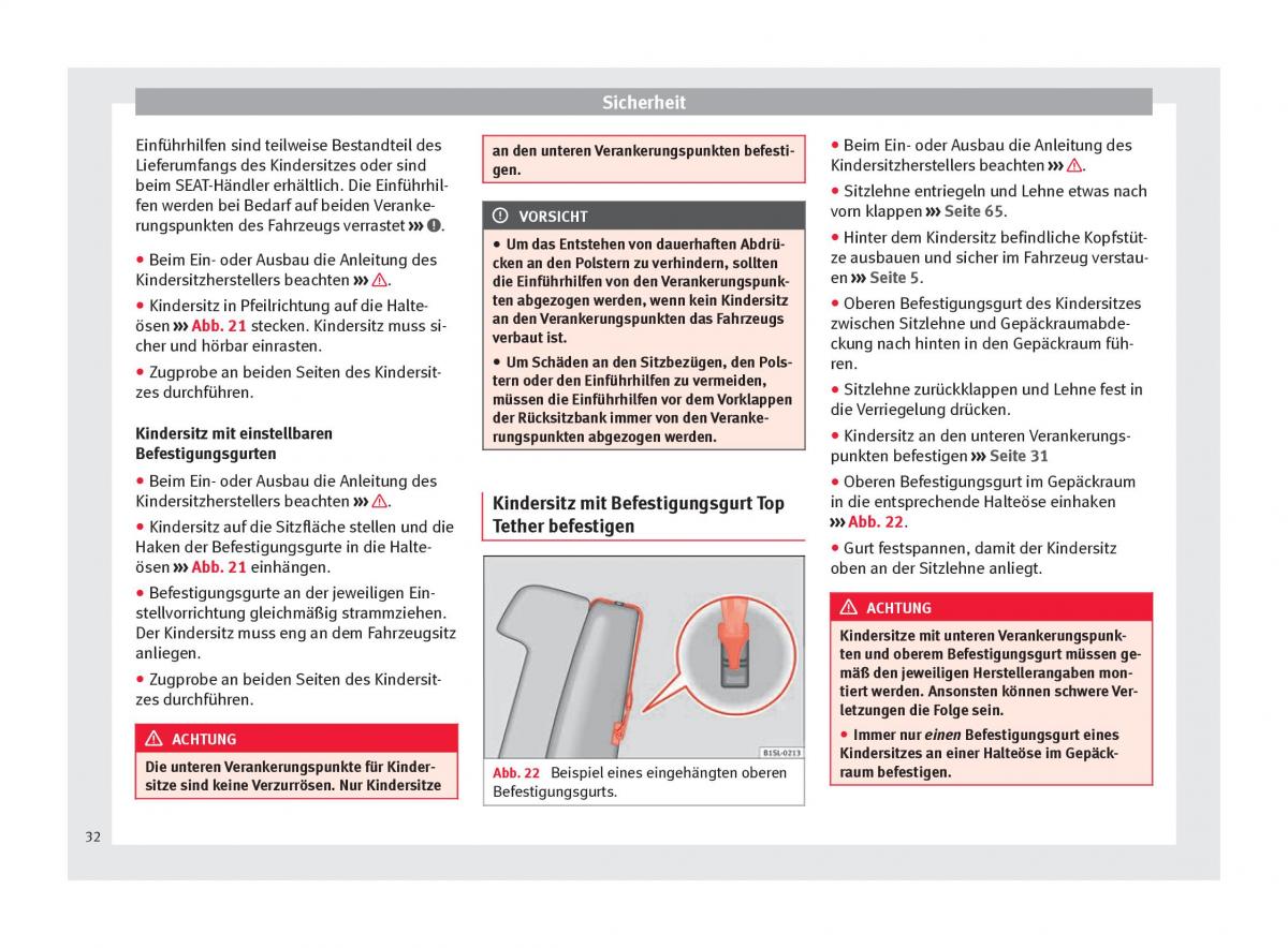 Seat Mii Handbuch / page 34