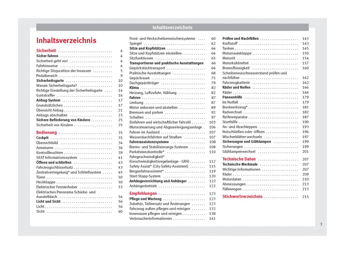 Seat Mii Handbuch / page 5