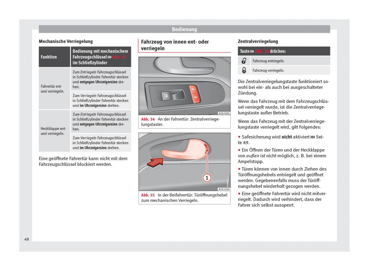 Seat Mii Handbuch / page 50