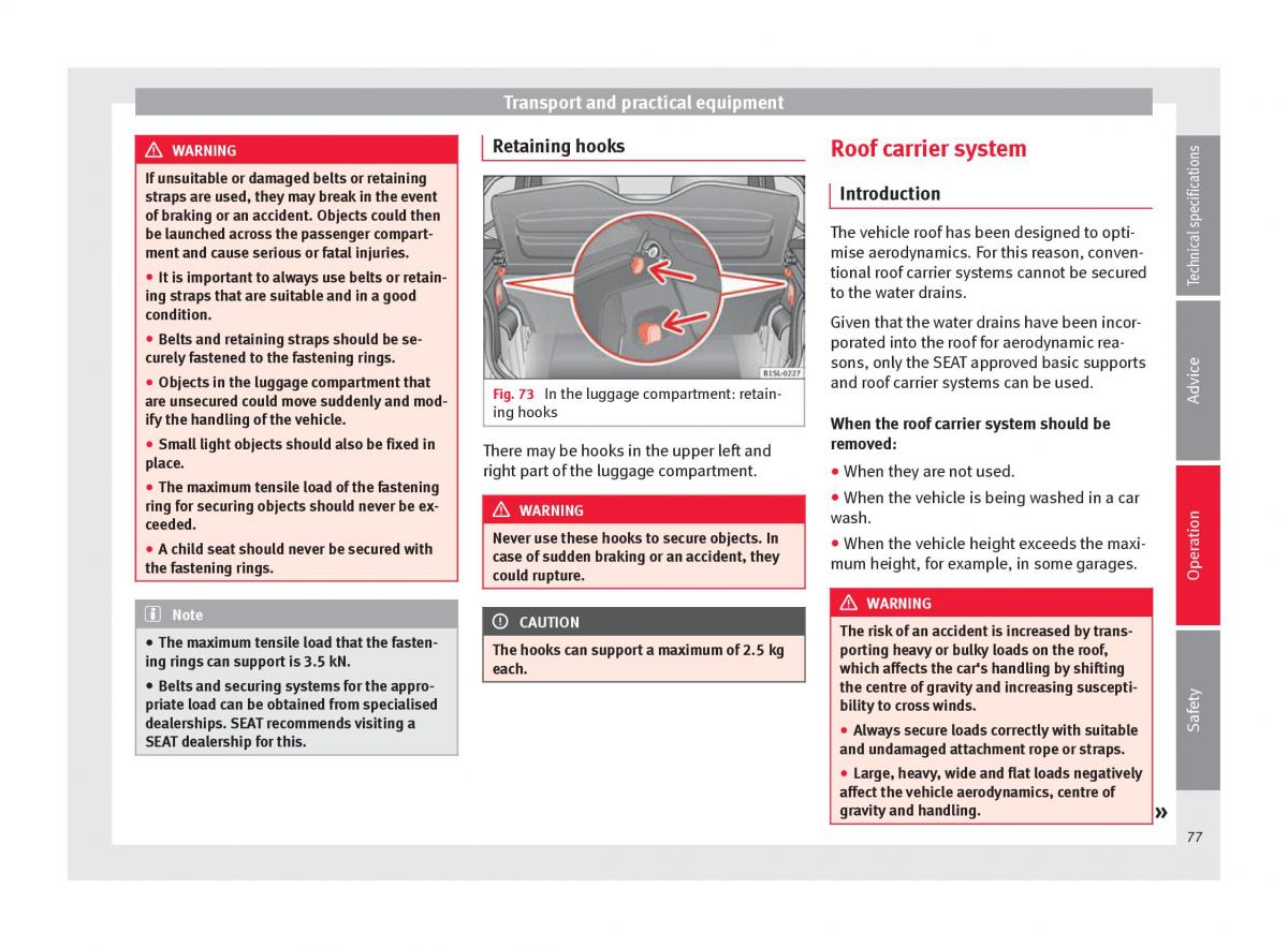 manual seat mii seat mii owners manual / page 79