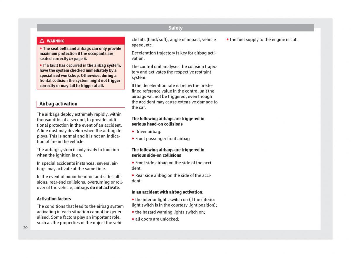 manual seat mii seat mii owners manual / page 22