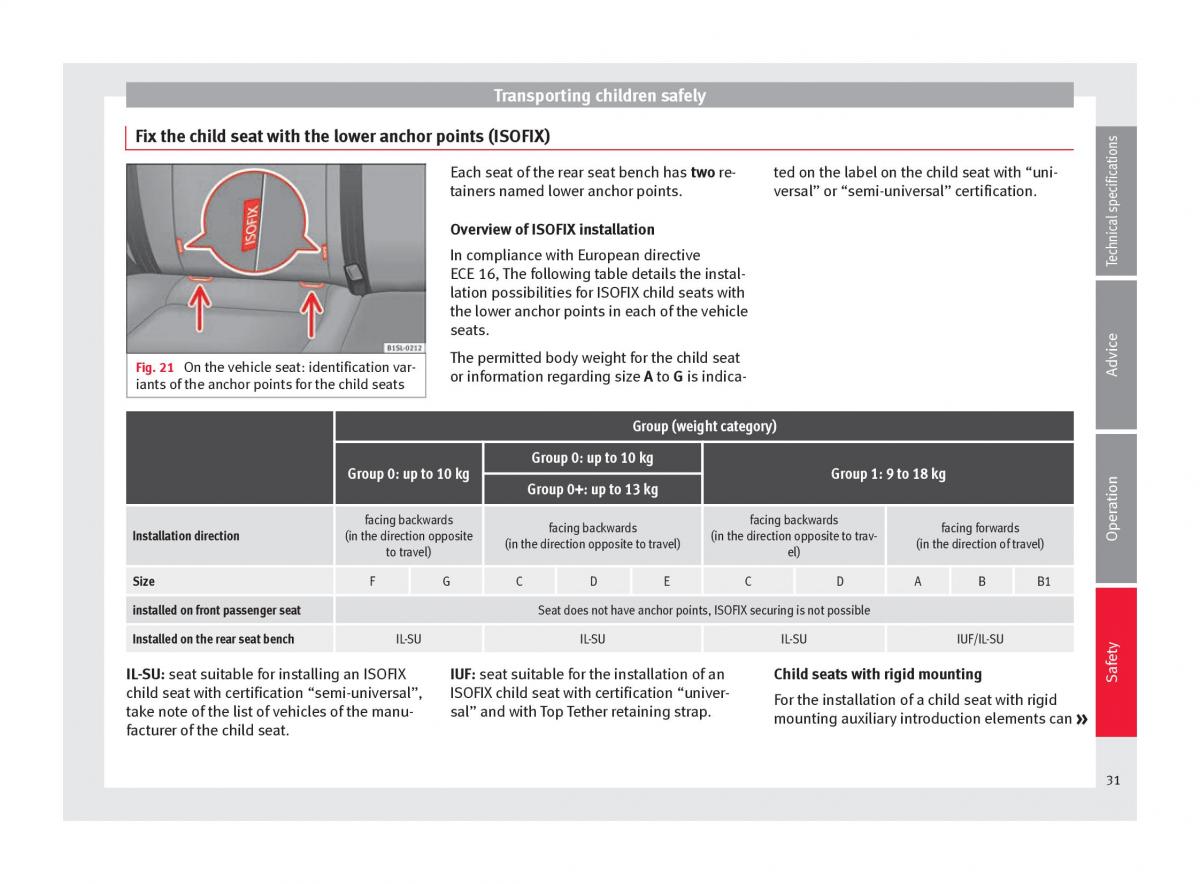 manual seat mii seat mii owners manual / page 33