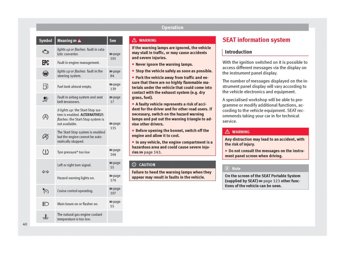 manual seat mii seat mii owners manual / page 42