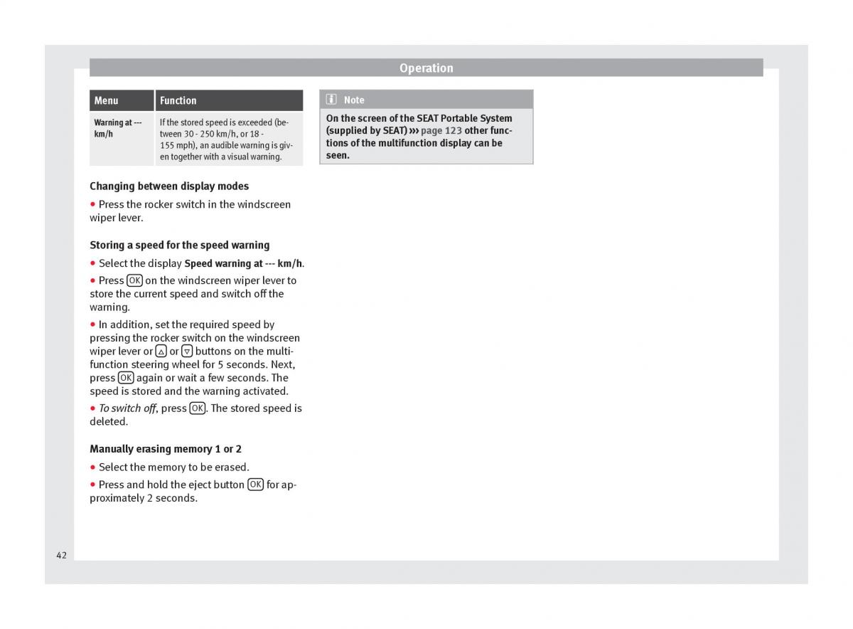 manual seat mii seat mii owners manual / page 44