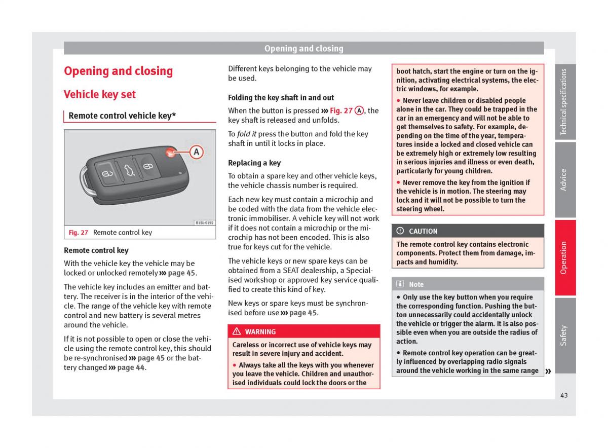 manual seat mii seat mii owners manual / page 45