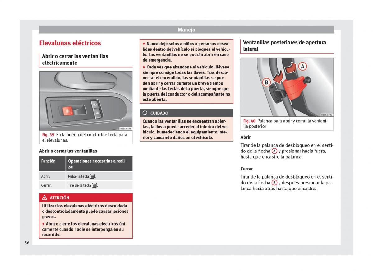 Seat Mii manual del propietario / page 58