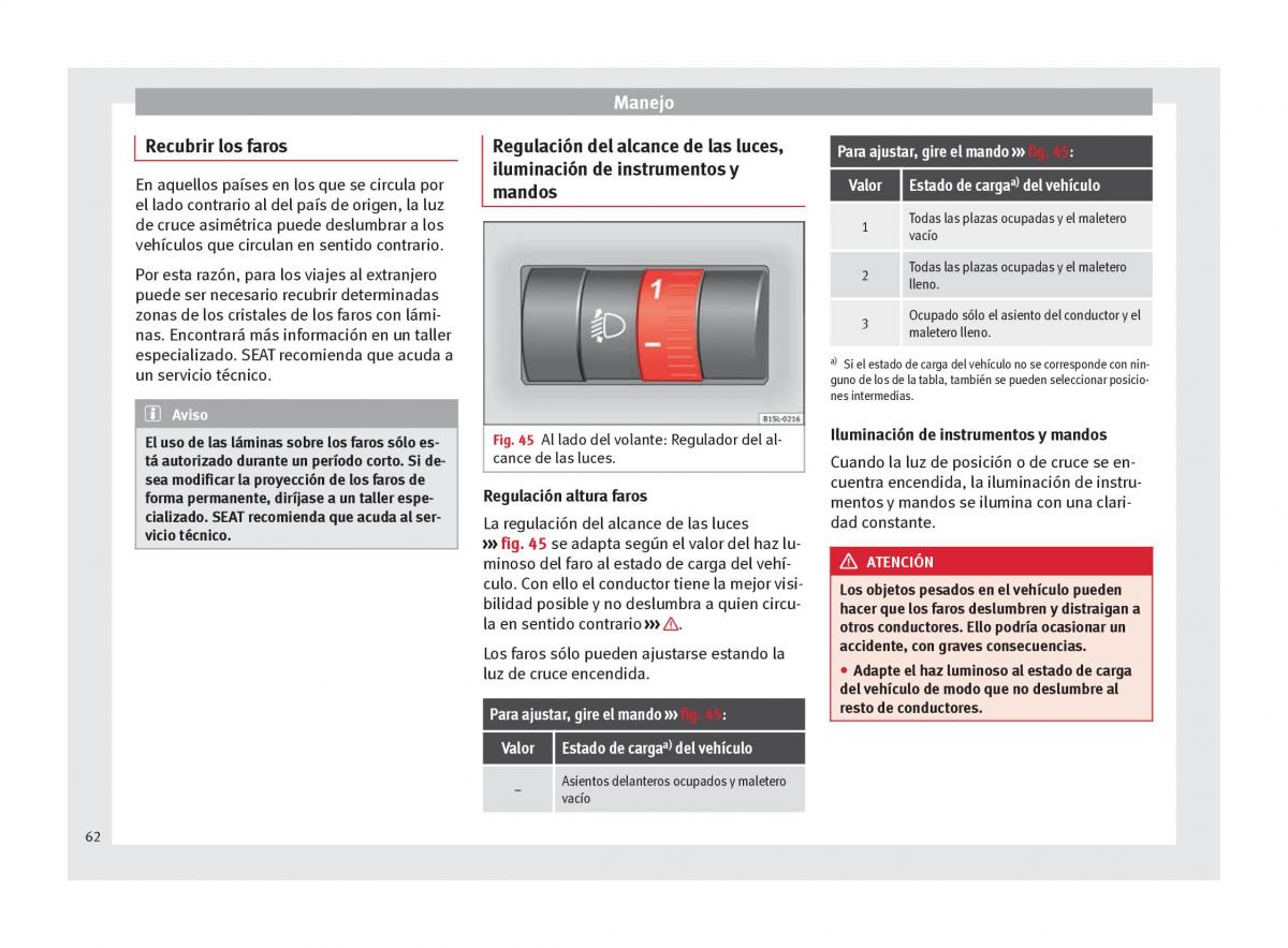 Seat Mii manual del propietario / page 64