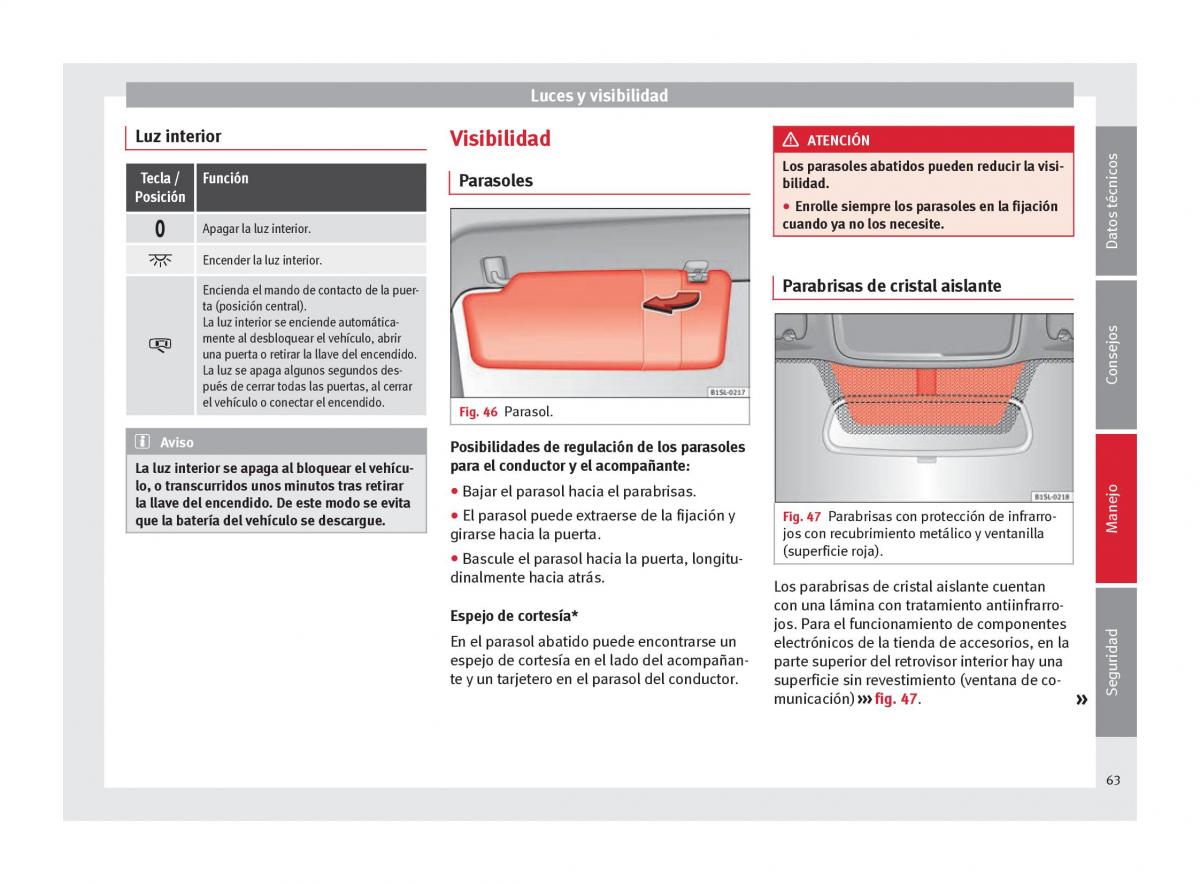 Seat Mii manual del propietario / page 65