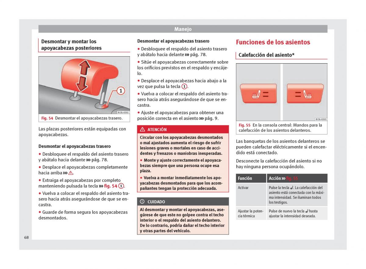 Seat Mii manual del propietario / page 70