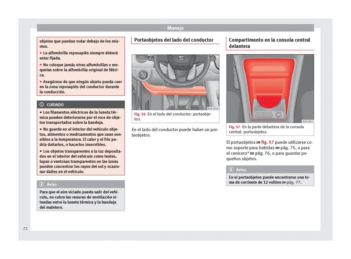 Seat Mii manual del propietario / page 74