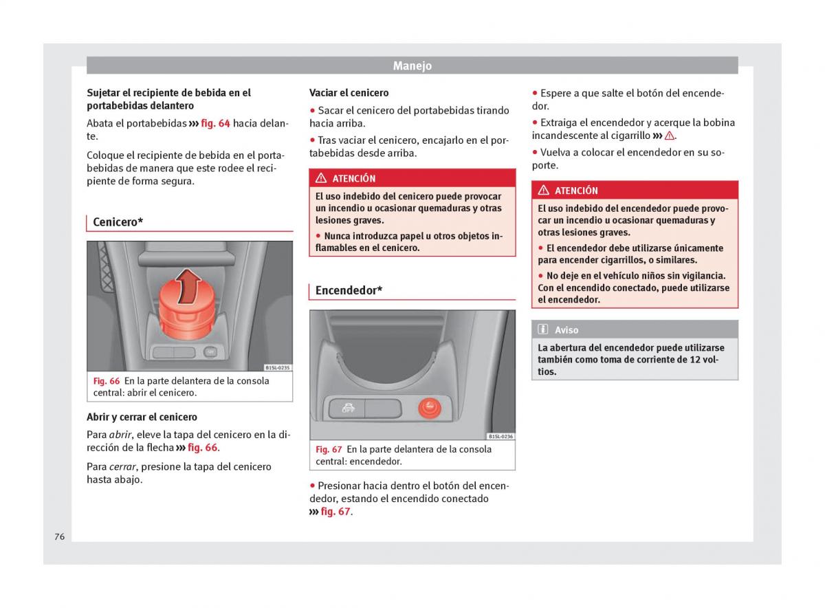 Seat Mii manual del propietario / page 78