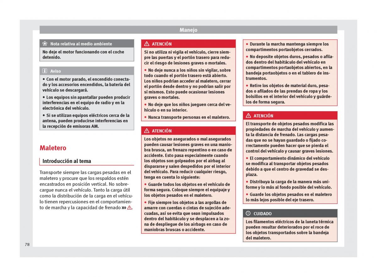 Seat Mii manual del propietario / page 80