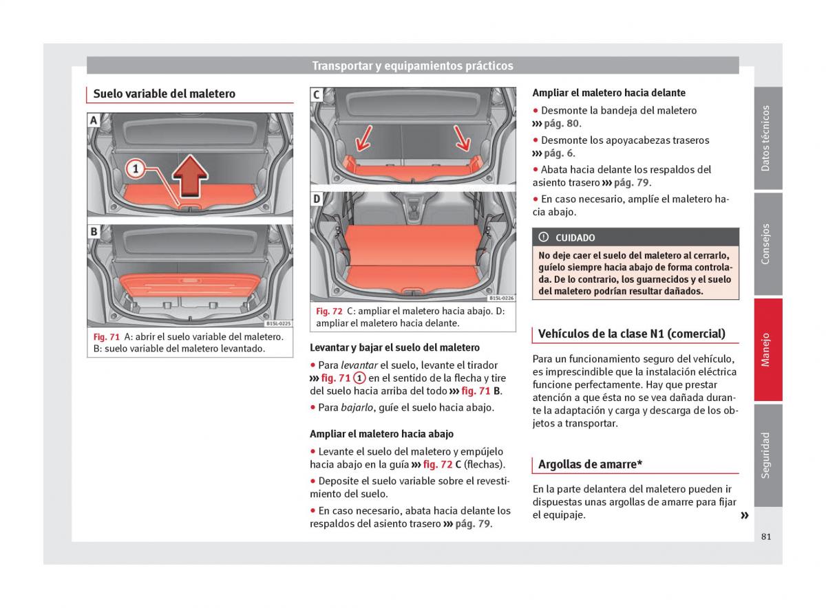 Seat Mii manual del propietario / page 83