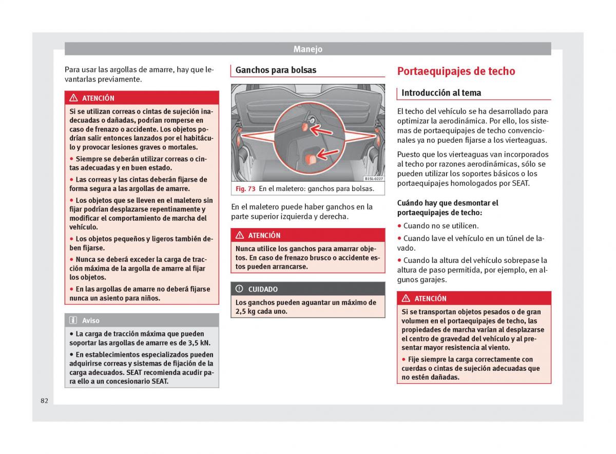 Seat Mii manual del propietario / page 84