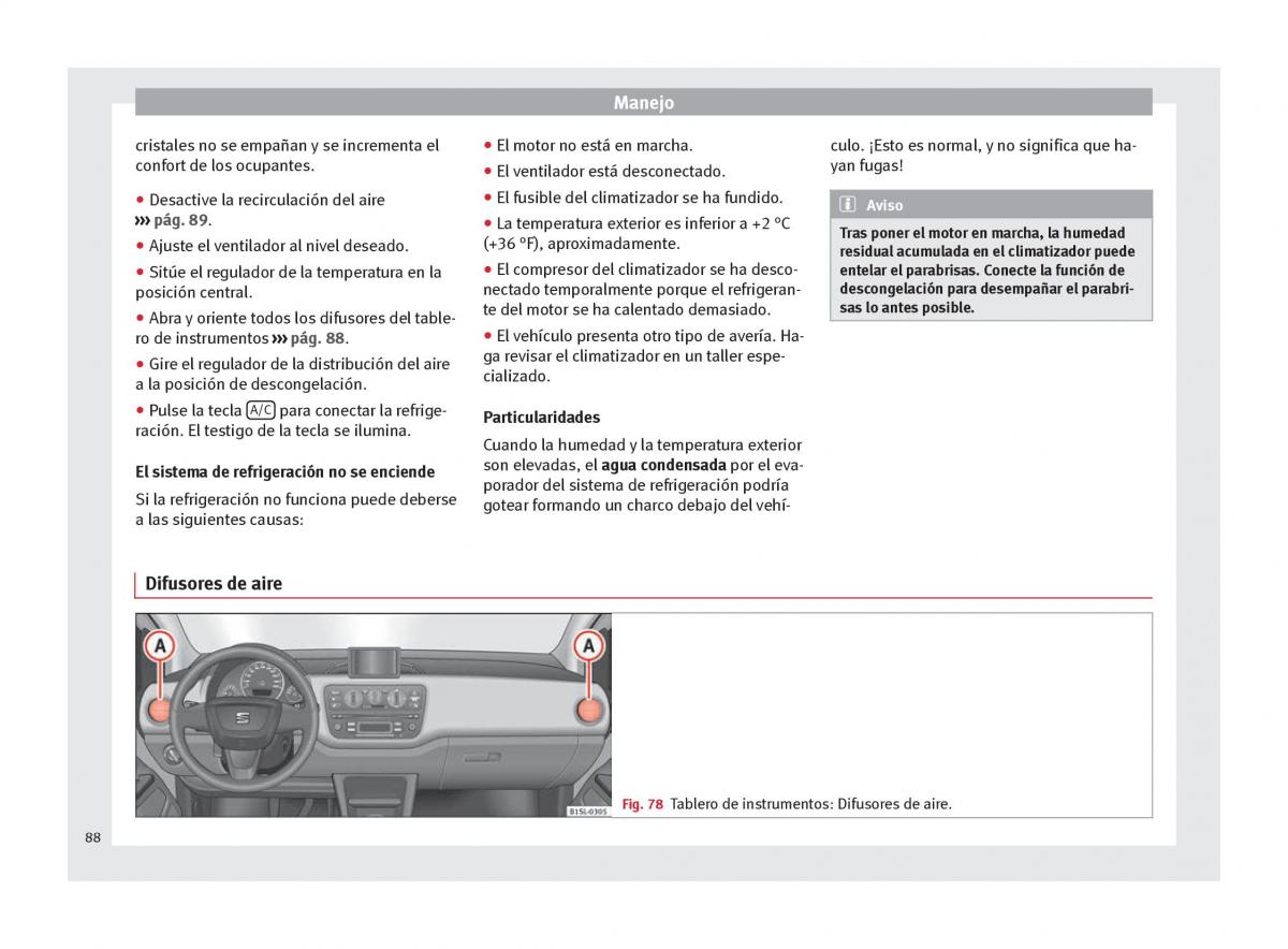 Seat Mii manual del propietario / page 90