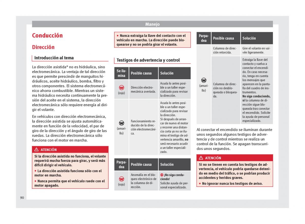 Seat Mii manual del propietario / page 92