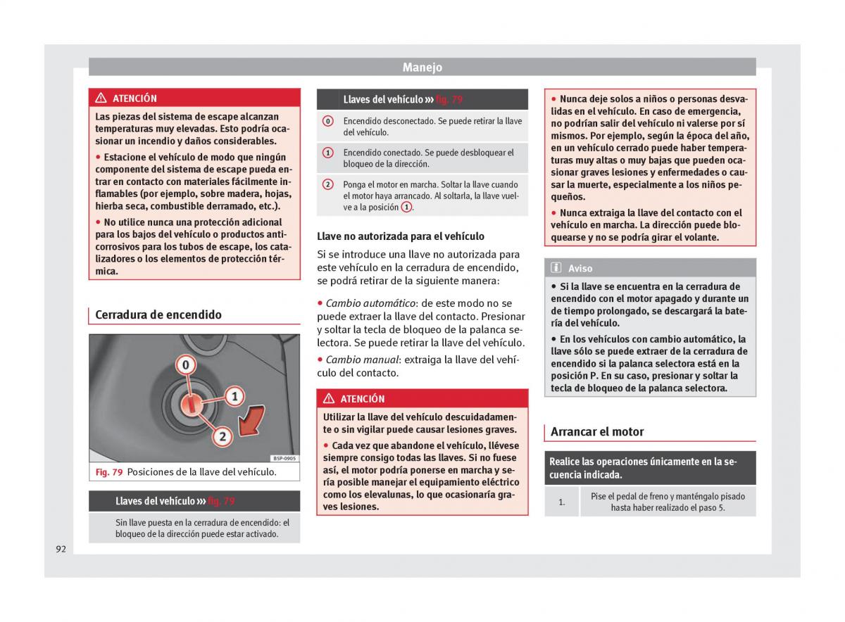 Seat Mii manual del propietario / page 94