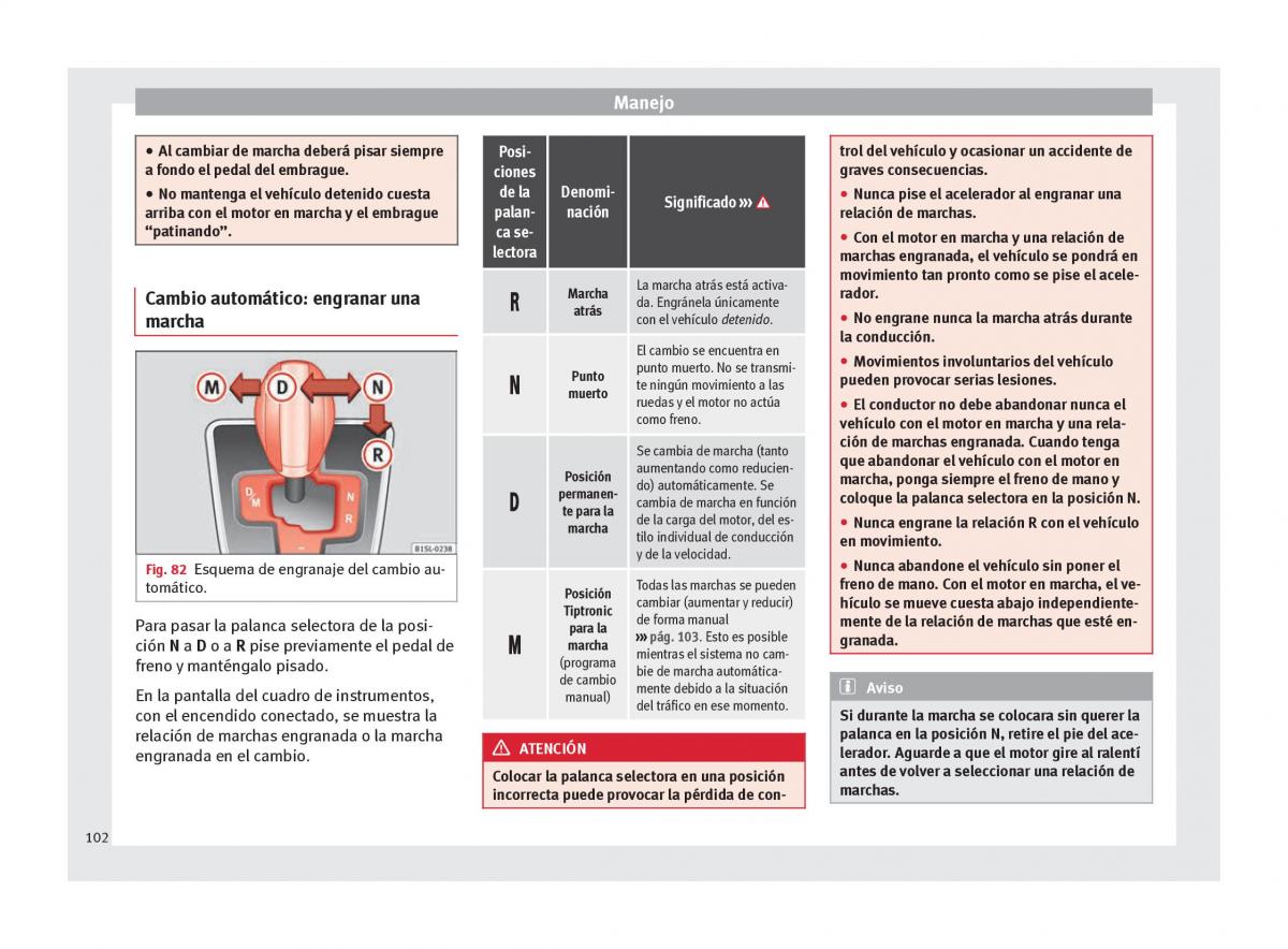 Seat Mii manual del propietario / page 104