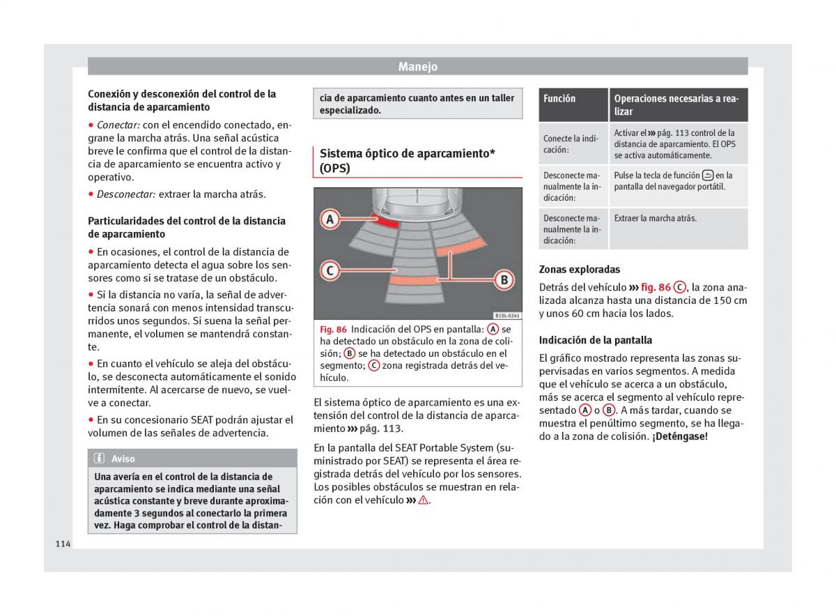 Seat Mii manual del propietario / page 116