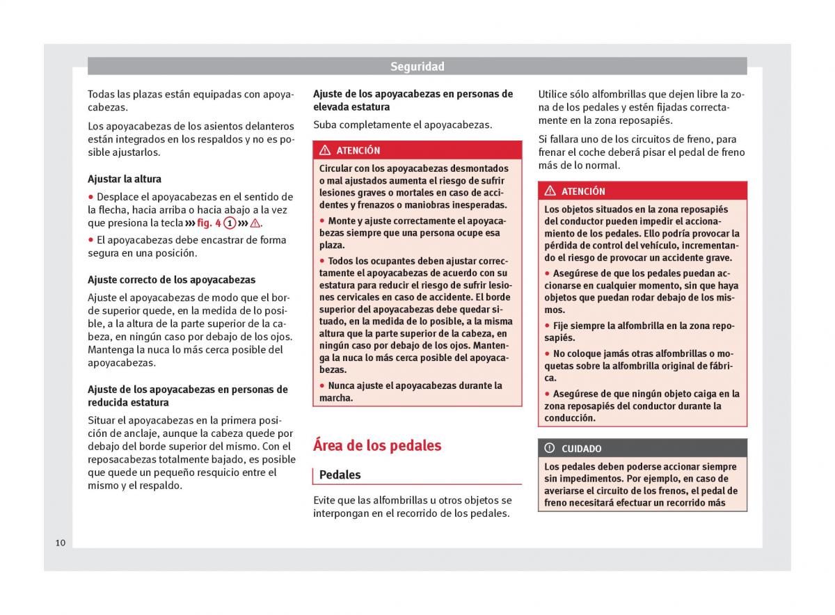 Seat Mii manual del propietario / page 12