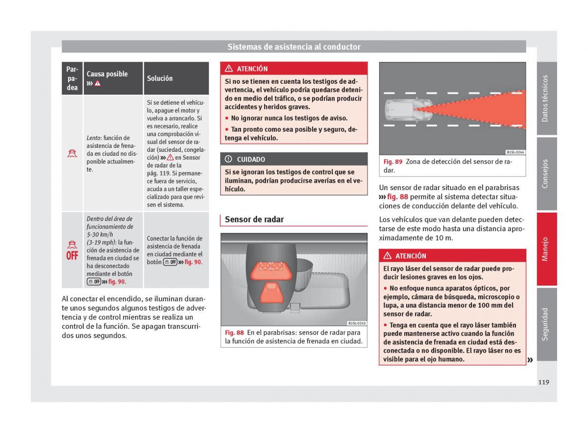 Seat Mii manual del propietario / page 121