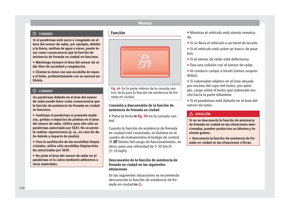 Seat Mii manual del propietario / page 122