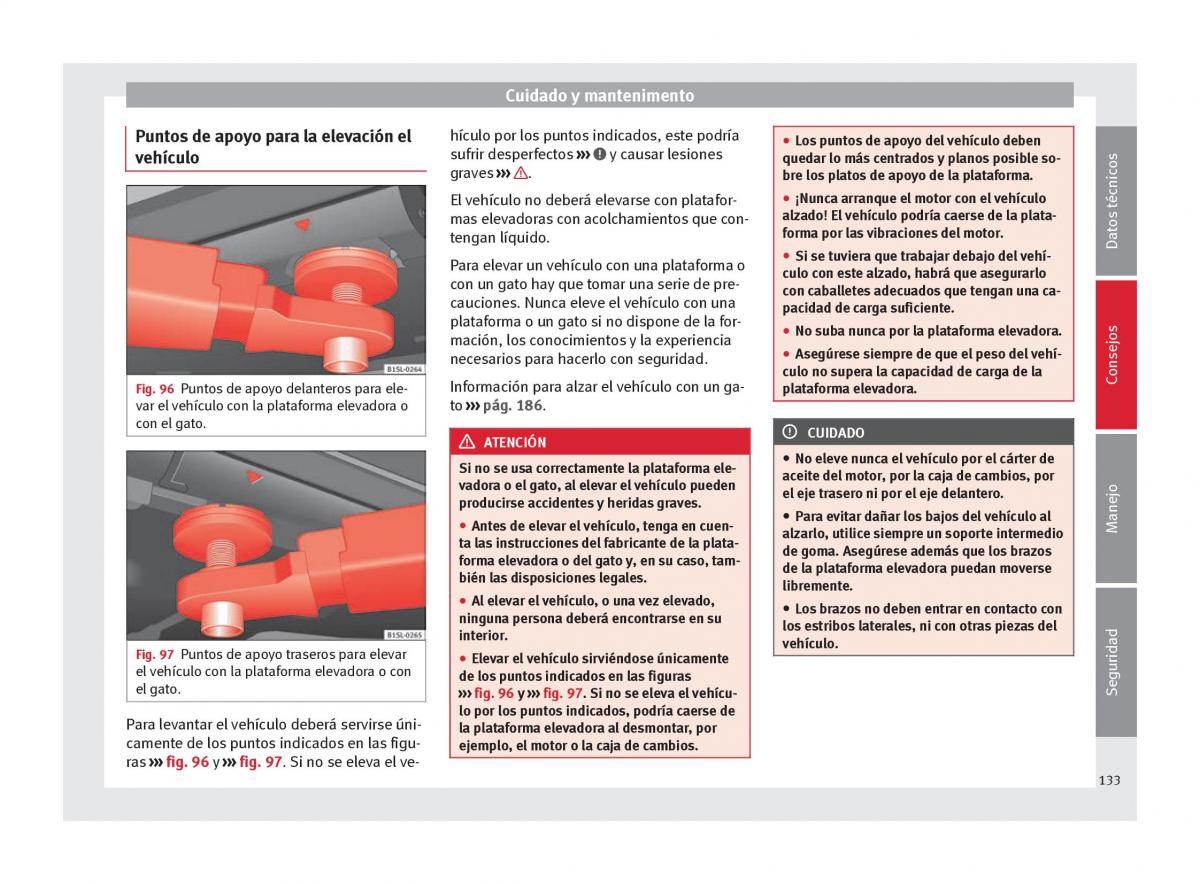 Seat Mii manual del propietario / page 135