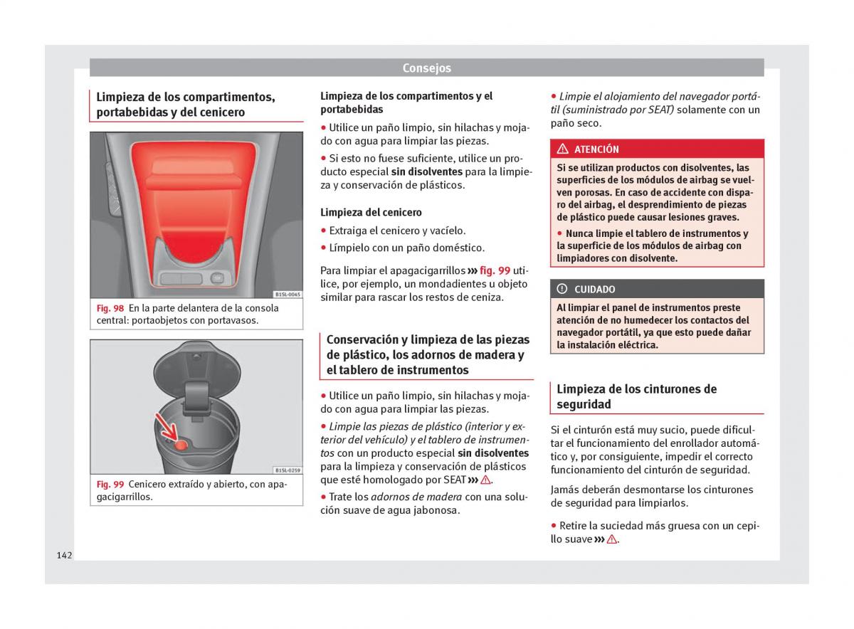 Seat Mii manual del propietario / page 144