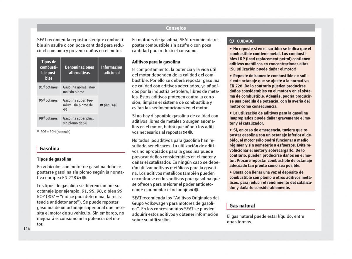 Seat Mii manual del propietario / page 148